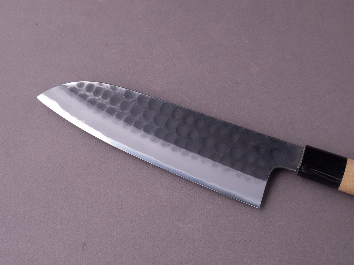 Ajikataya - White #2 - Tsuchime - 180mm Santoku - Magnolia Handle - Image 4