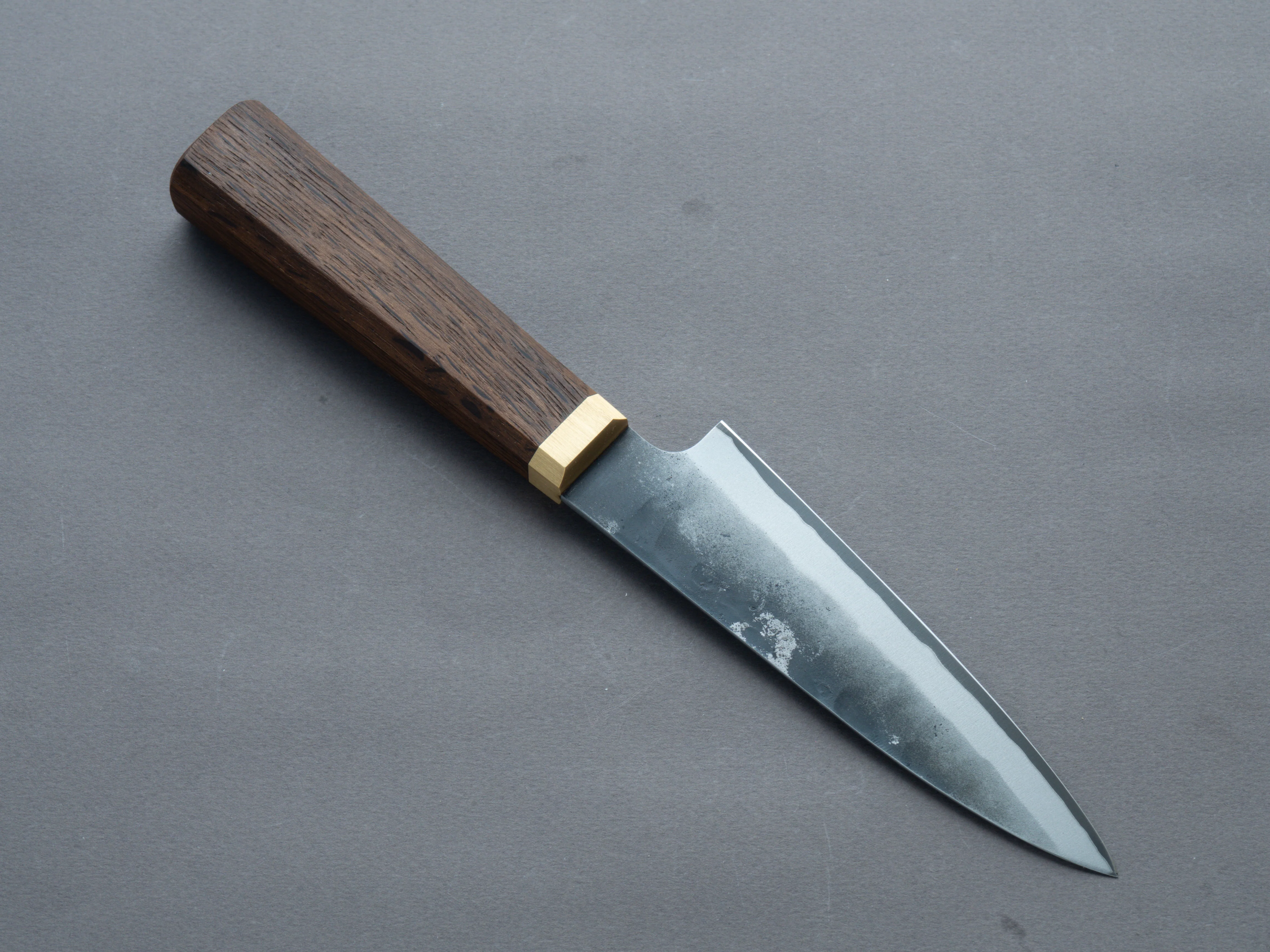 Blenheim Forge - Stainless Clad Blue Super - 125mm Petty - Fumed-Oak Handle - Image 2