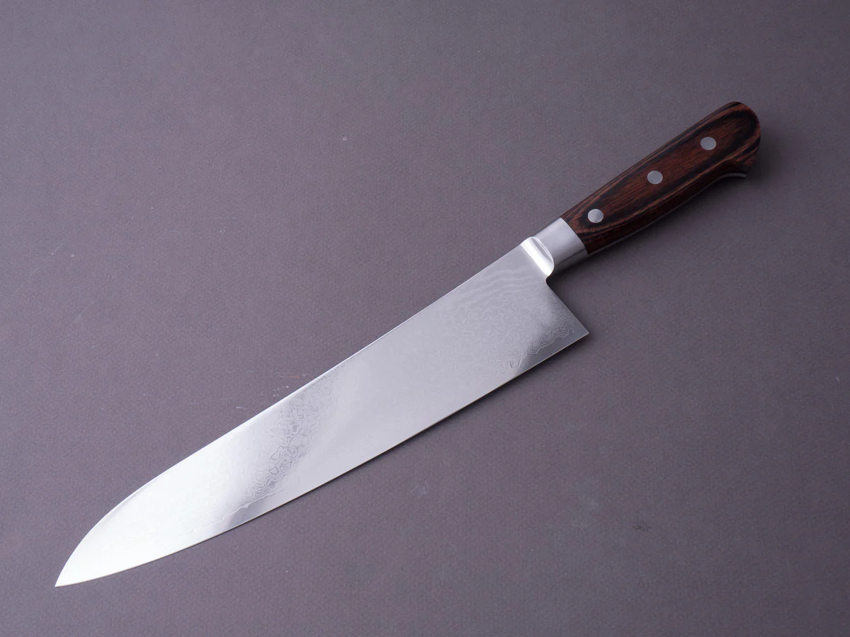 Hitohira - Imojiya ST - Damascus - 240mm Gyuto - Western Handle - Image 11