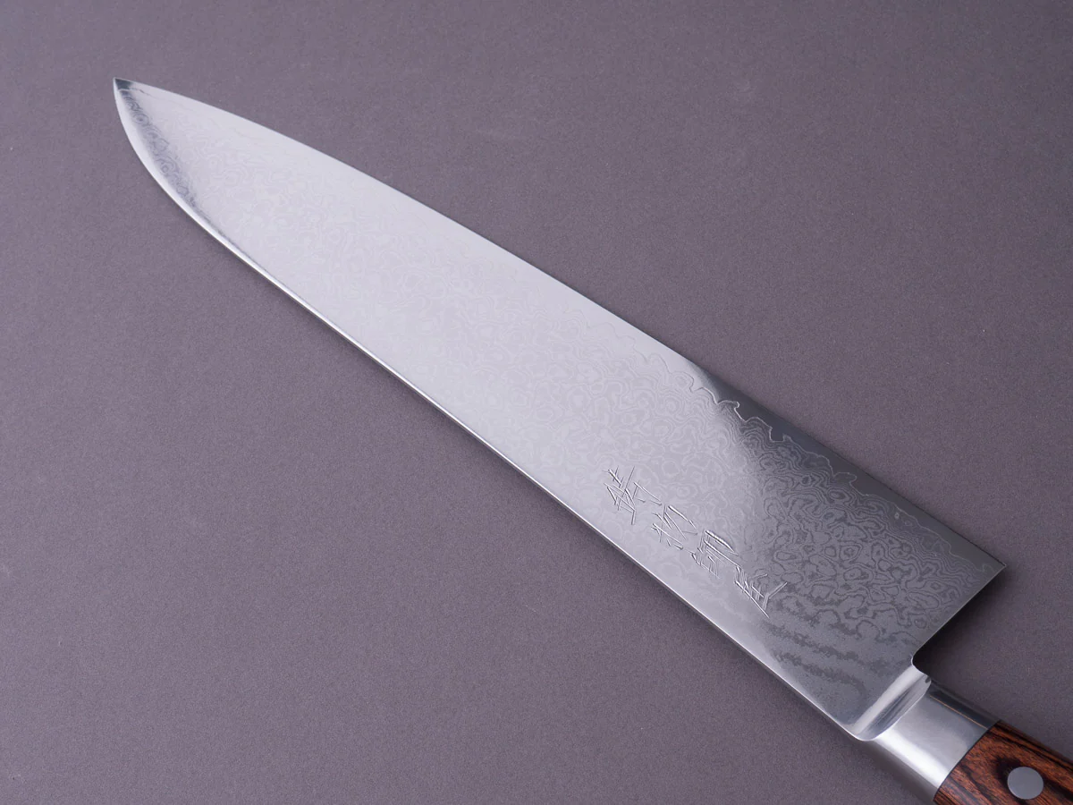 Hitohira - Imojiya ST - Damascus - 240mm Gyuto - Western Handle - Image 12