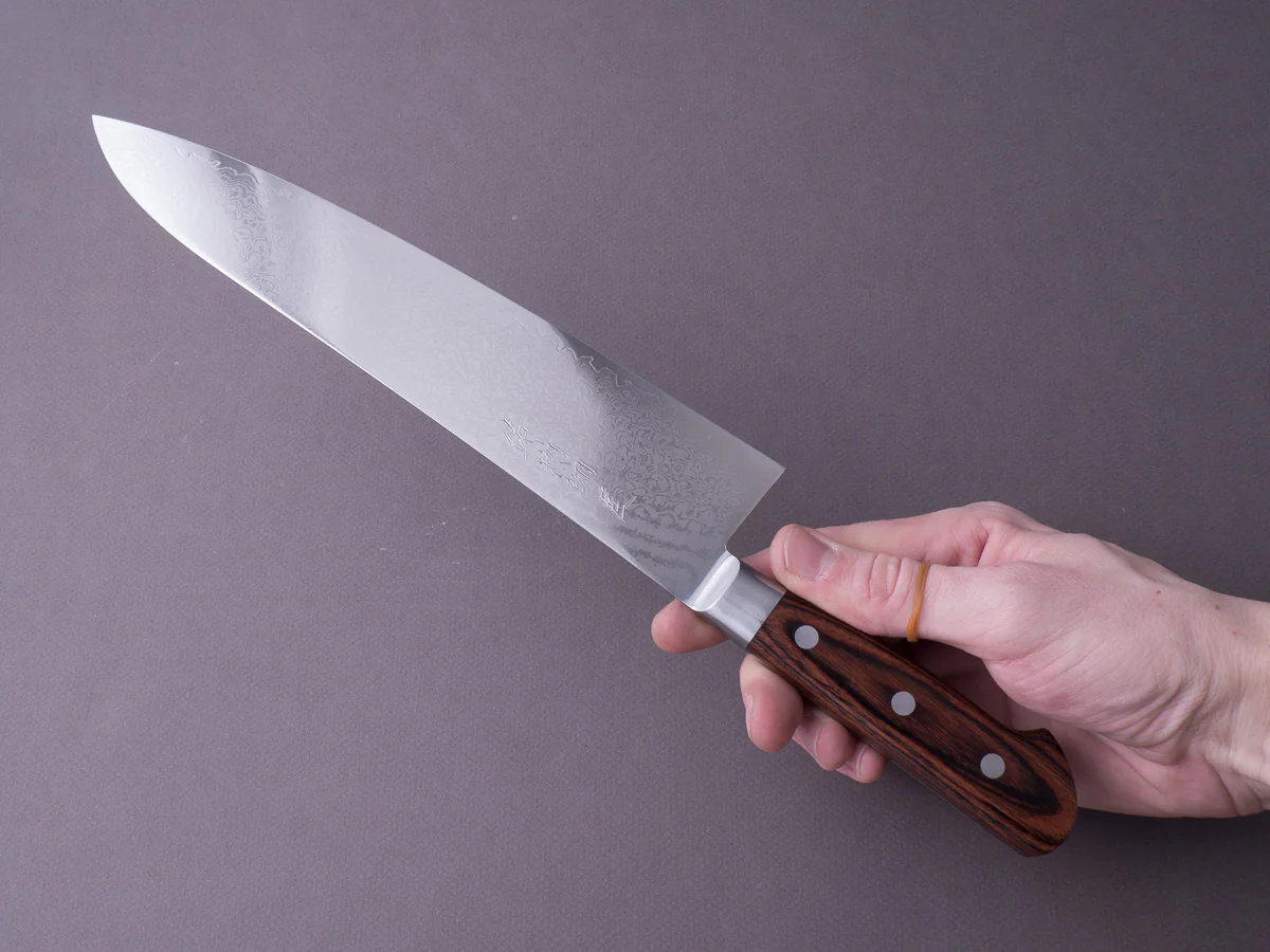 Hitohira - Imojiya ST - Damascus - 240mm Gyuto - Western Handle - Image 6