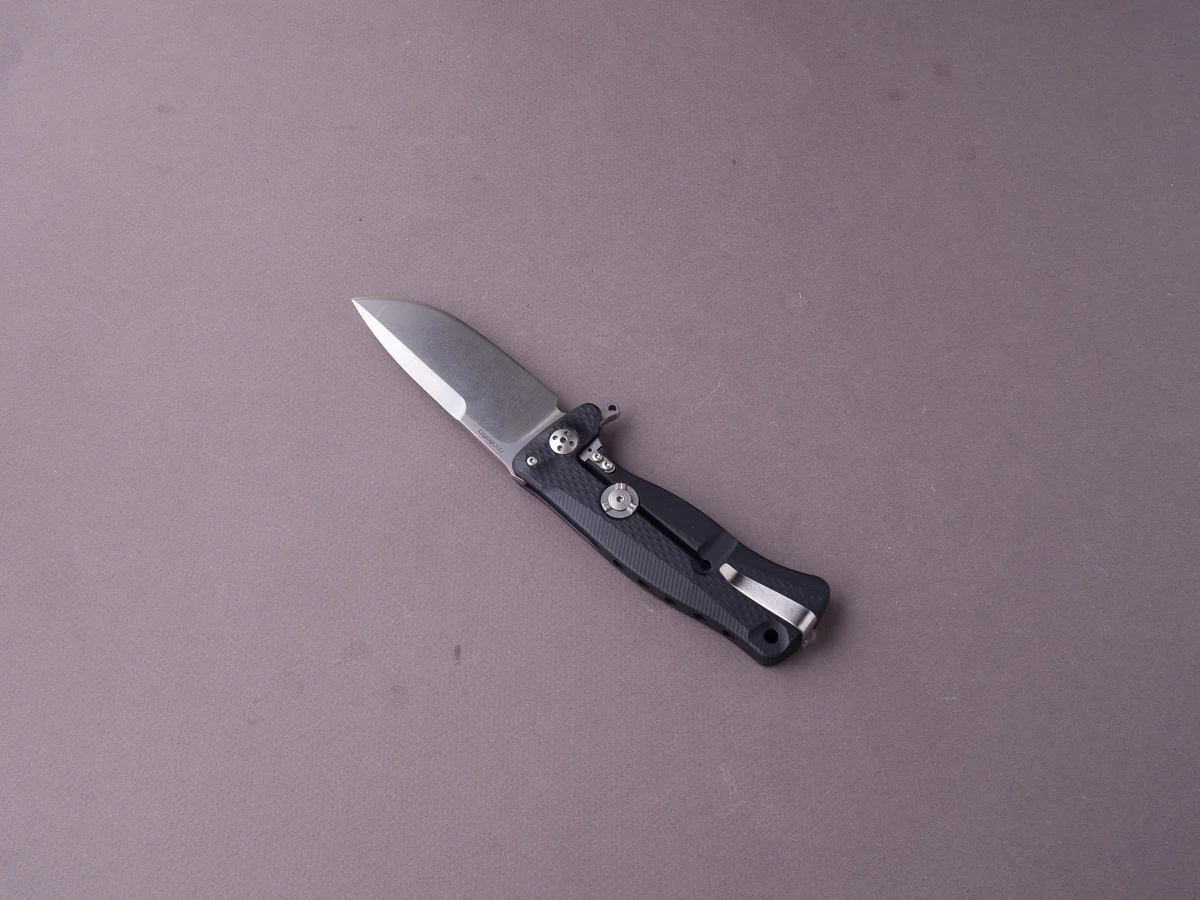 lionSTEEL - SOLID Folding Knife - SR11 - Sleipner - 90mm - Black Aluminum - Image 2