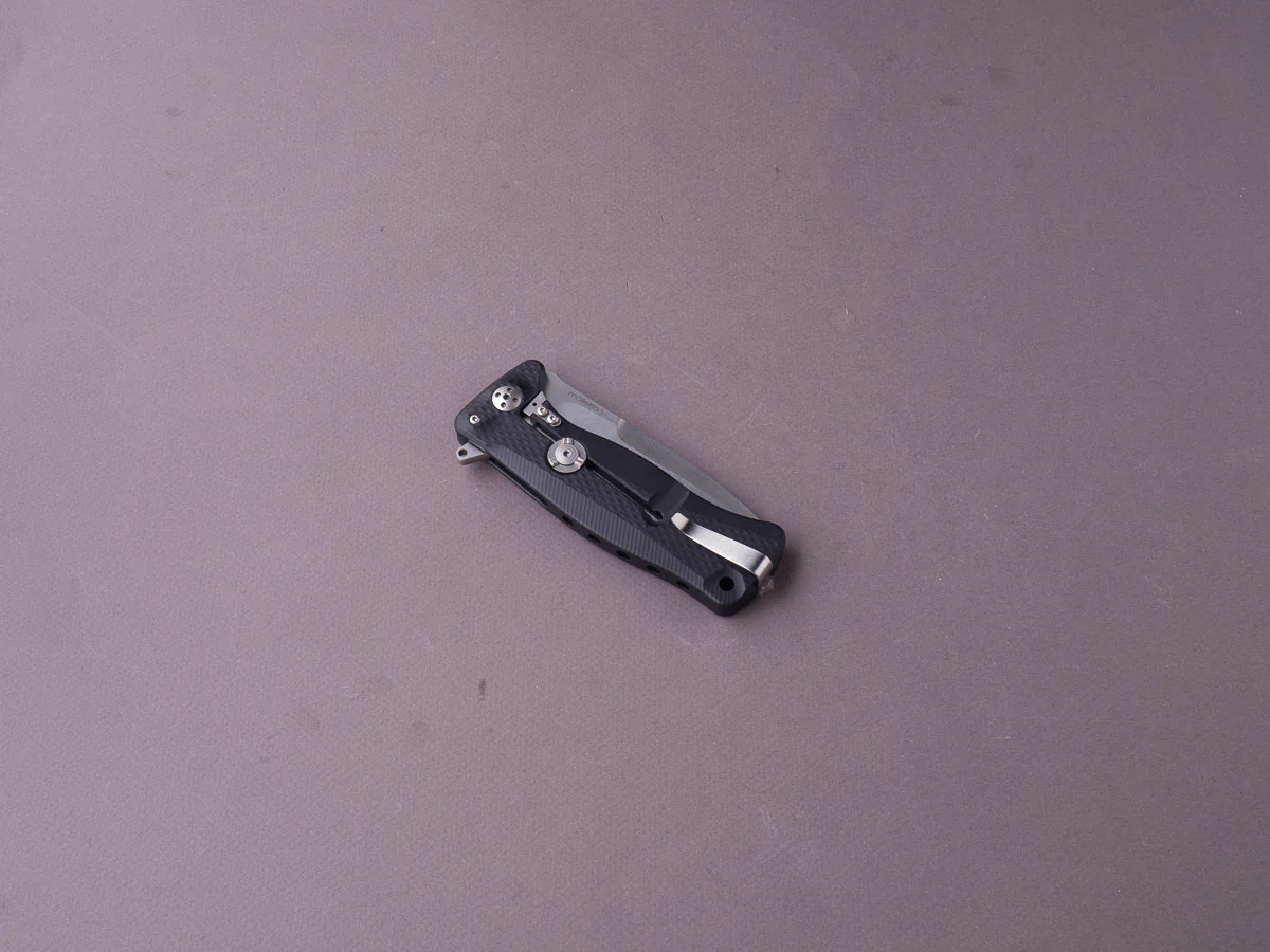 lionSTEEL - SOLID Folding Knife - SR11 - Sleipner - 90mm - Black Aluminum - Image 4