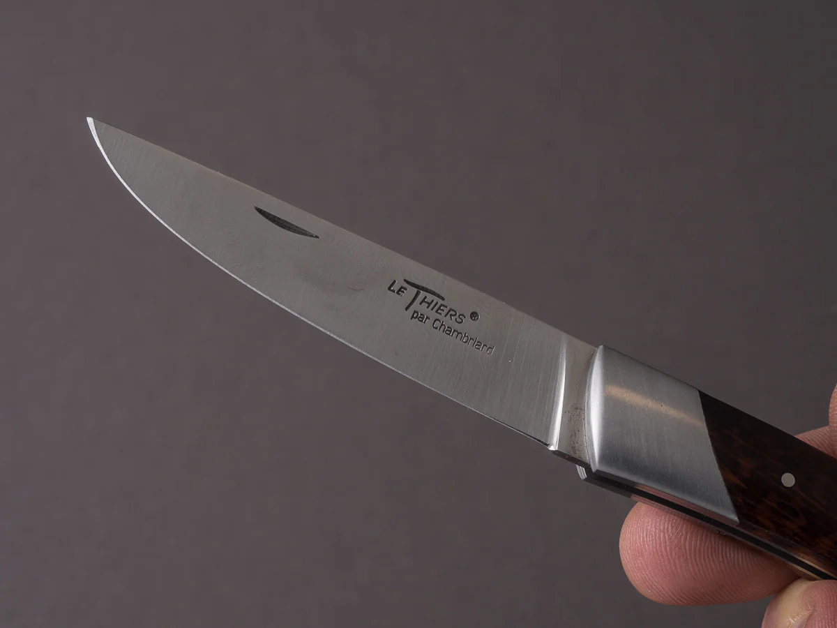 Coutellerie Chambriard - Folding Knife - Le Thiers "Compact" - Slip Joint - 70mm - Amourette Wood Handle - Image 6