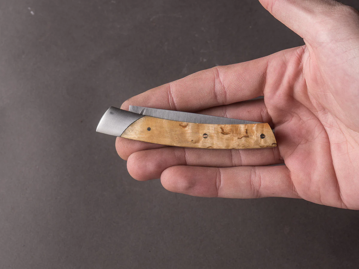 Coutellerie Chambriard - Folding Knife - Le Thiers "Compact" - Slip Joint - 70mm - Birch Wood Handle - Image 10