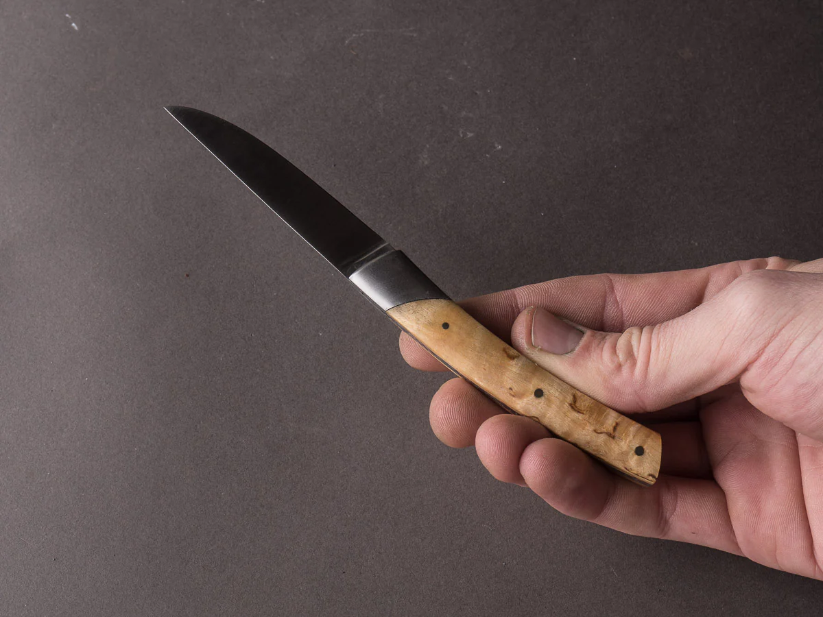 Coutellerie Chambriard - Folding Knife - Le Thiers "Compact" - Slip Joint - 70mm - Birch Wood Handle - Image 7