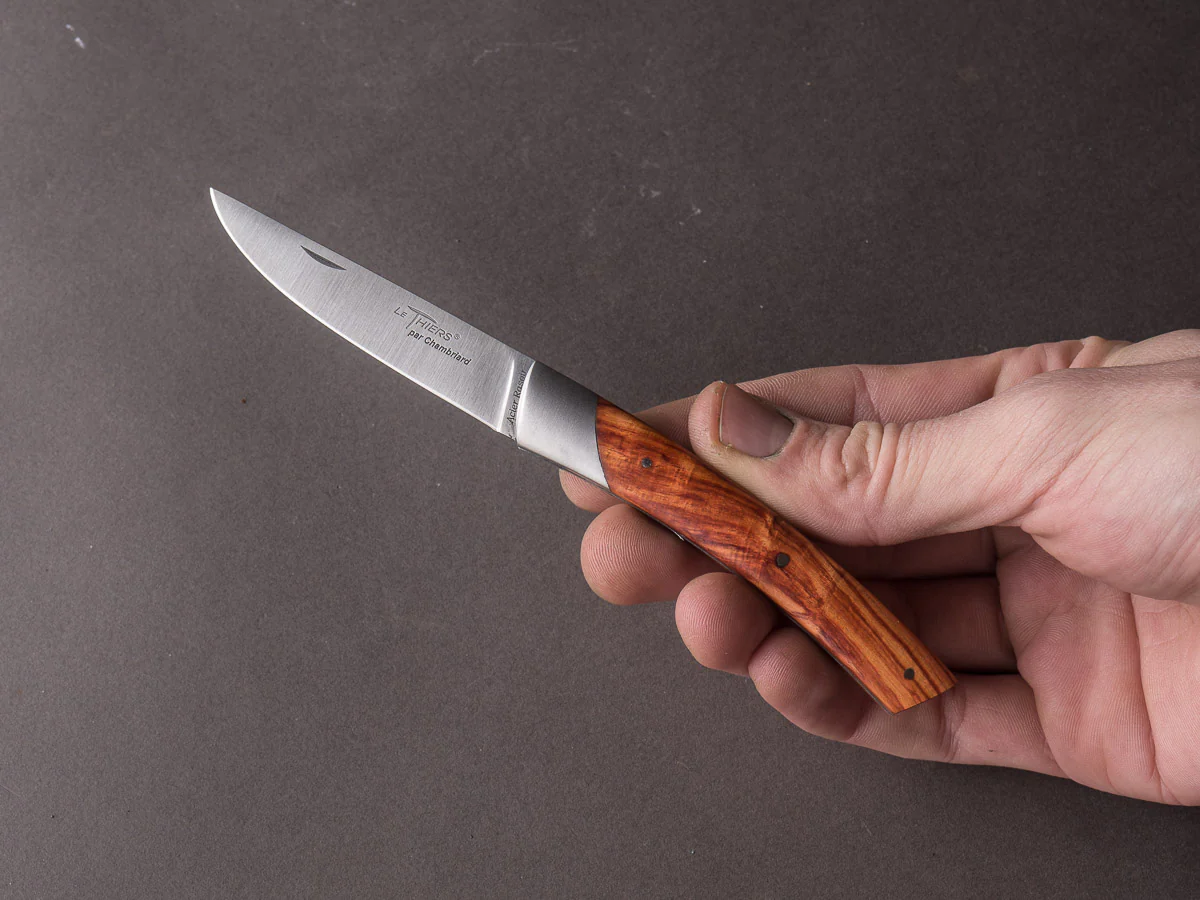 Coutellerie Chambriard - Folding Knife - Le Thiers "Compact" - Slip Joint - 70mm - Rosewood Handle - Image 6