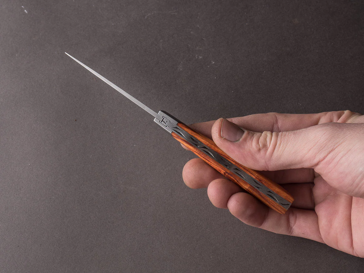 Coutellerie Chambriard - Folding Knife - Le Thiers "Compact" - Slip Joint - 70mm - Rosewood Handle - Image 8