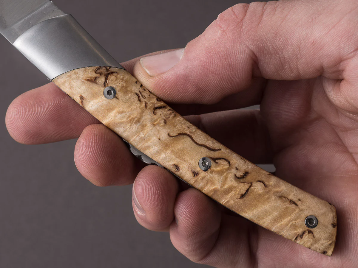 Coutellerie Chambriard - Folding Knife - Le Thiers "Mi-Jo" - Lock Back - 80mm - Birch Handle - Image 12