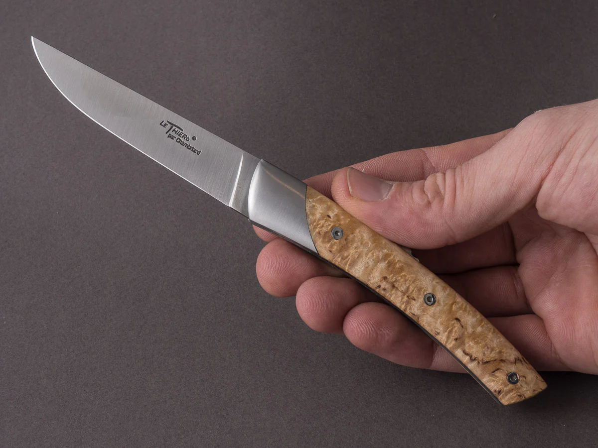 Coutellerie Chambriard - Folding Knife - Le Thiers "Mi-Jo" - Lock Back - 80mm - Birch Handle - Image 3