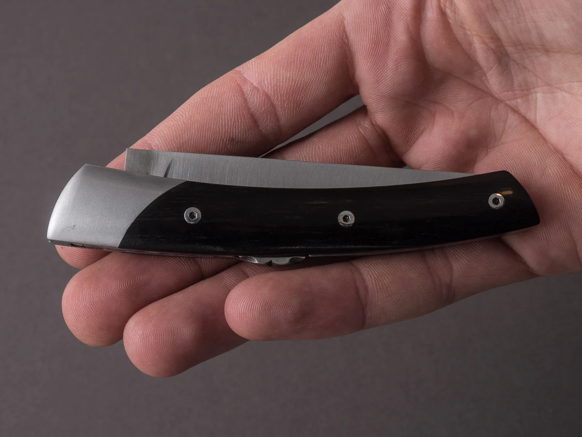 Coutellerie Chambriard - Folding Knife - Le Thiers "Mi-Jo" - Lock Back - 80mm - Ebony Handle - Image 6