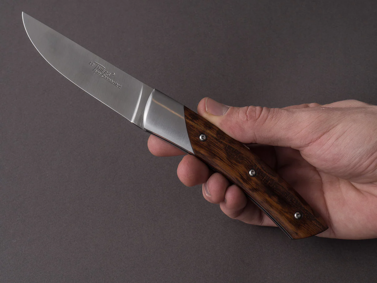 Coutellerie Chambriard - Le Thiers "Trappeur" - Folding Knife - Amourette Handle - Button Lock - Image 11