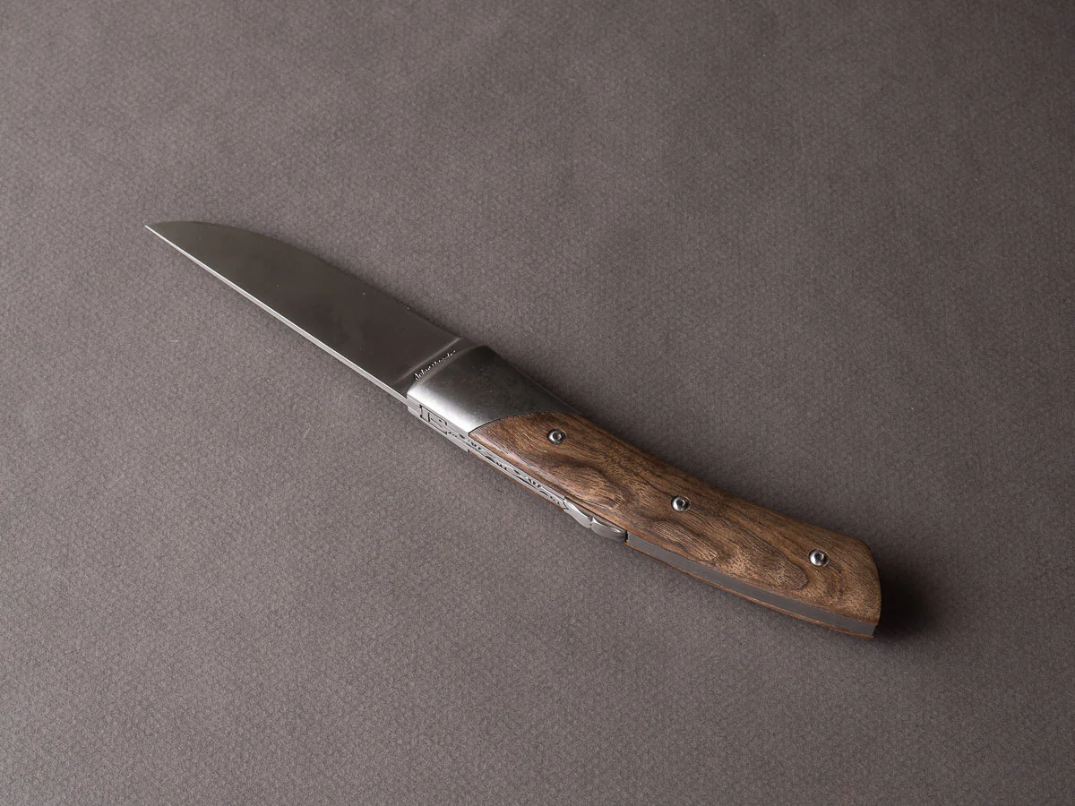 Coutellerie Chambriard - Le Thiers "Trappeur" - Folding Knife - Walnut Handle - Button Lock - Image 4