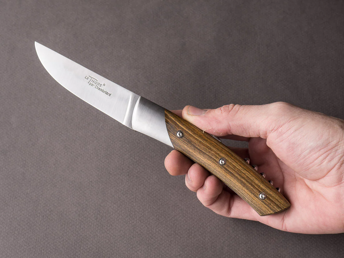 Coutellerie Chambriard - Le Thiers "Trappeur Grand Cru" - Folding Knife - Palo Santo Handle - Button Lock - Image 6
