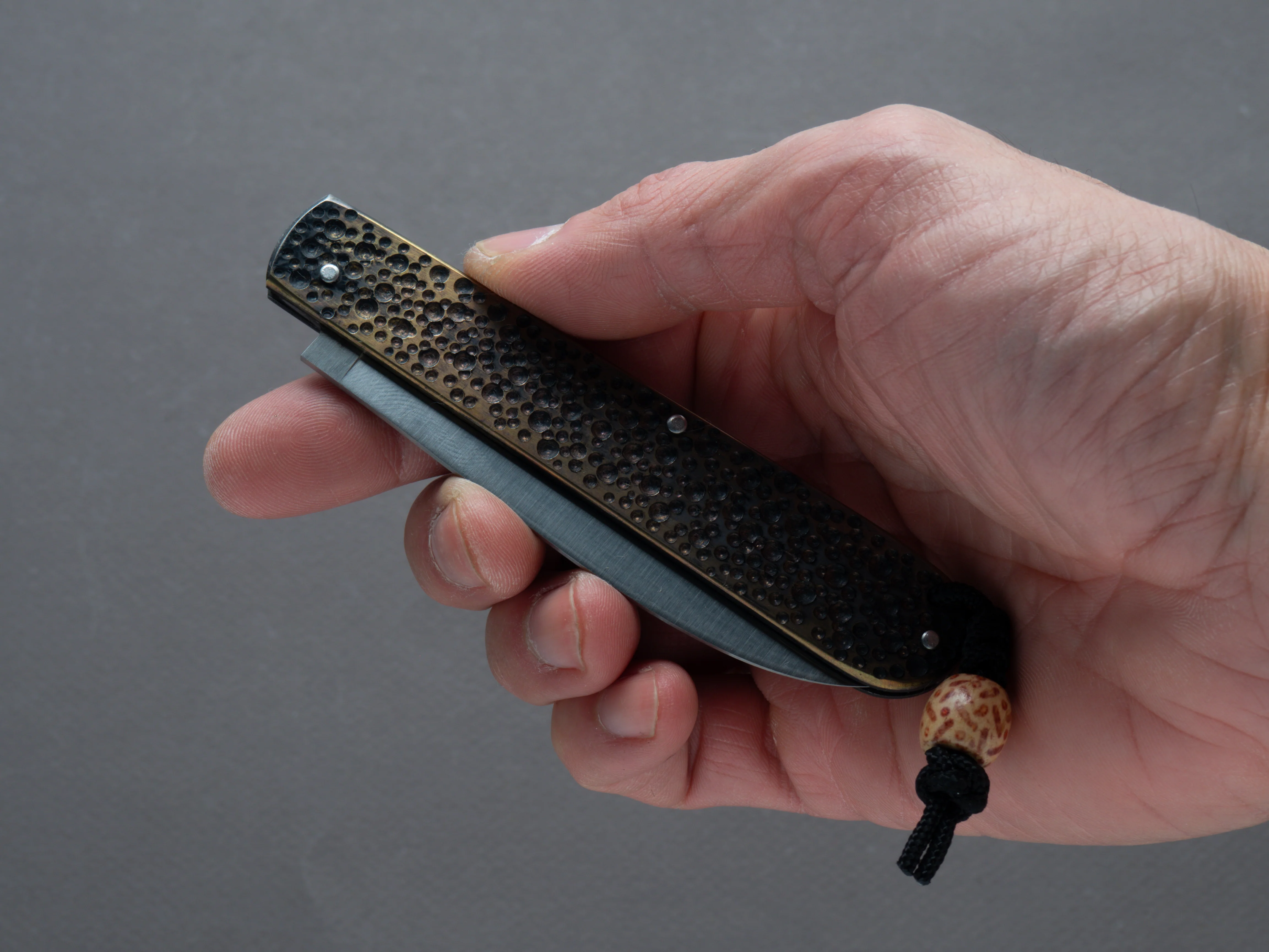 Coutellerie Maria - Folding Knife - Canif - 14C28N - 85mm - Textured & Milled Handle - Image 7