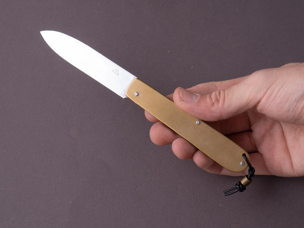 Coutellerie Maria - Folding Knife - Canif - XC75 - 85mm - Brass Handle - Image 5