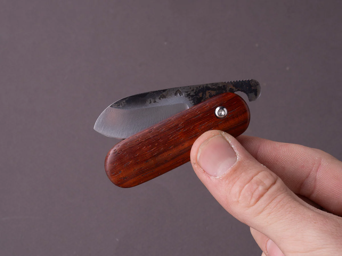 Coutellerie Maria - Folding Knife - BabyDog - XC75 - 45mm - Cocobolo Handle - Image 8