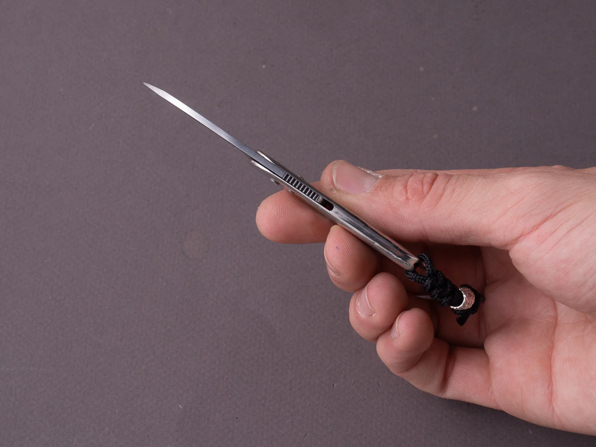 Coutellerie Maria - Folding Knife - BabyDog - XC75 - 45mm -  Stainless Handle - Image 7