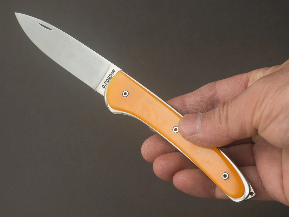 D. Ponson - Le Chignore - Folding Knife - Chignor Orange - Image 4