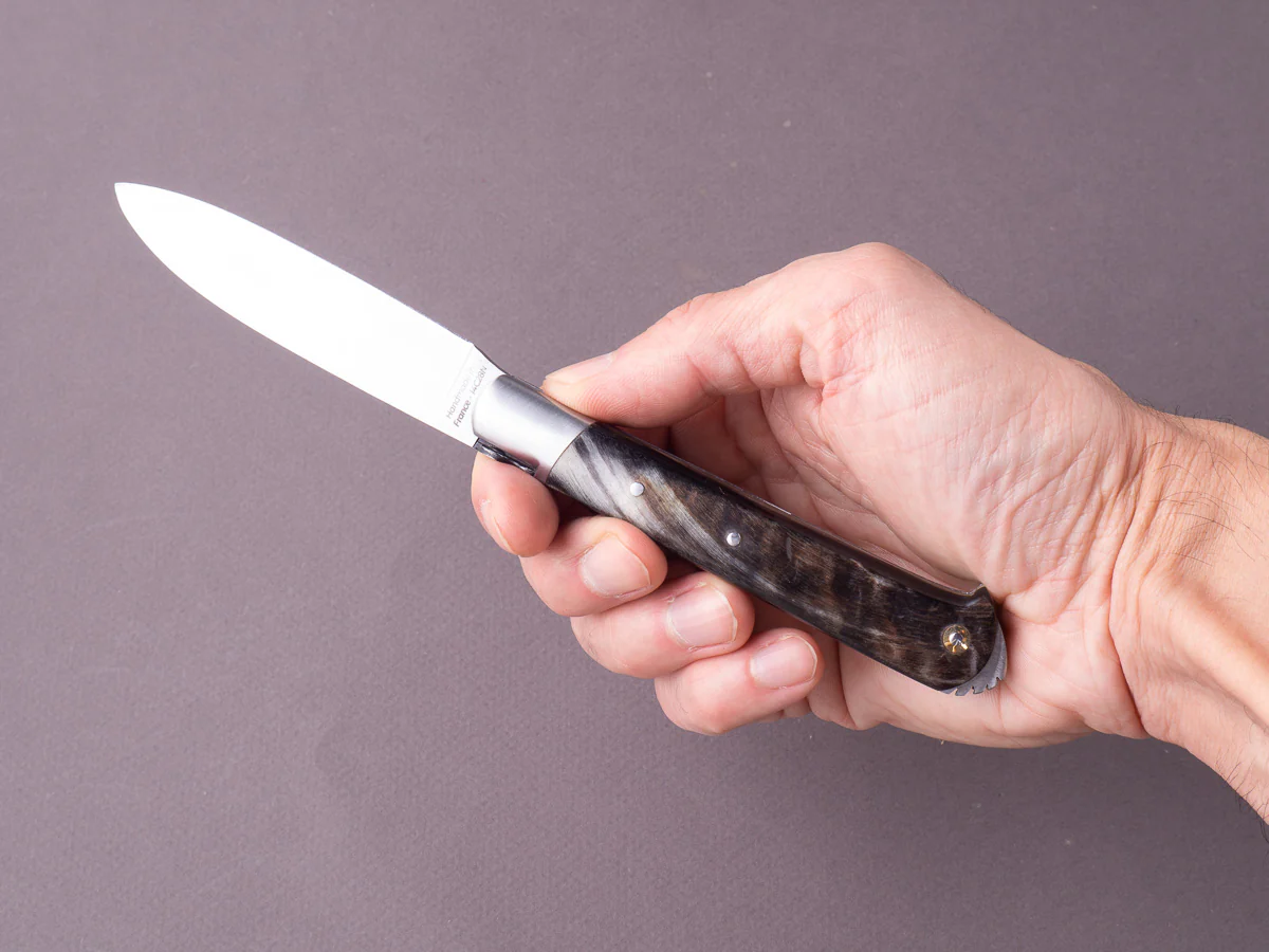 Fontenille-Pataud - Folding Knife - 5 Coqs - Slip Joint - 14C28N - 80mm - Ram Horn - Image 3