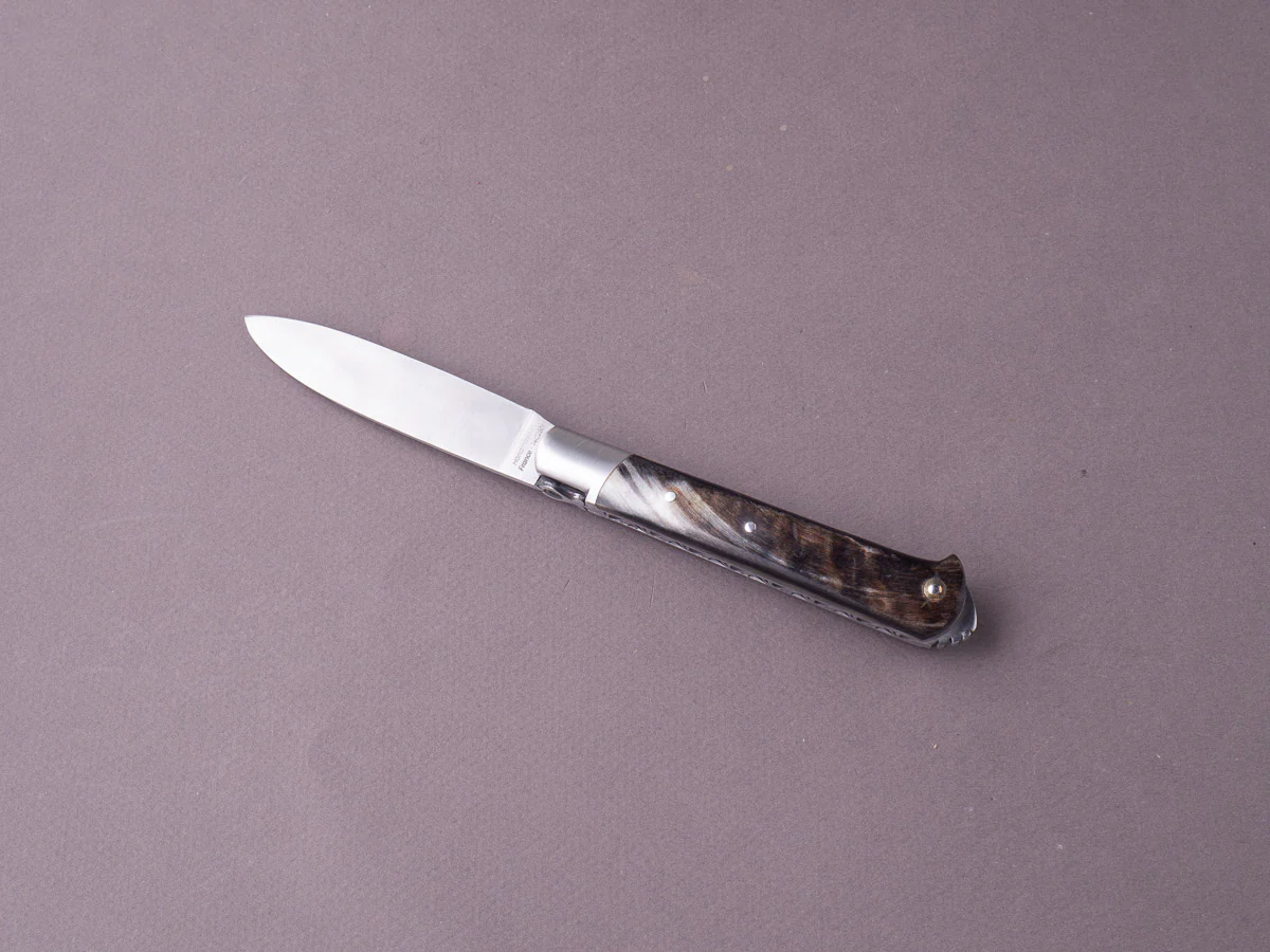 Fontenille-Pataud - Folding Knife - 5 Coqs - Slip Joint - 14C28N - 80mm - Ram Horn - Image 6