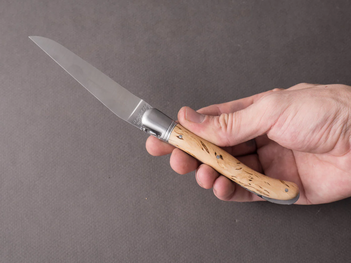 Fontenille-Pataud - Folding Knife - Laguiole Nature - Curley Birch - Lock Back - 120mm - Image 2