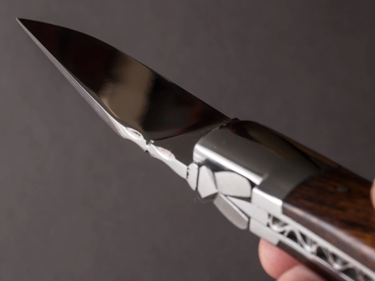 Fontenille-Pataud - Folding Knife - Laguiole Sport - Ironwood - Lock Back - 130mm - Mirror Polished - Image 11