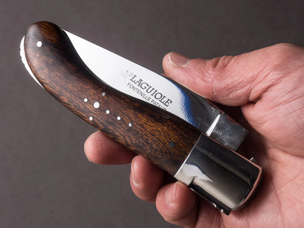 Fontenille-Pataud - Folding Knife - Laguiole Sport - Ironwood - Lock Back - 130mm - Mirror Polished - Image 12