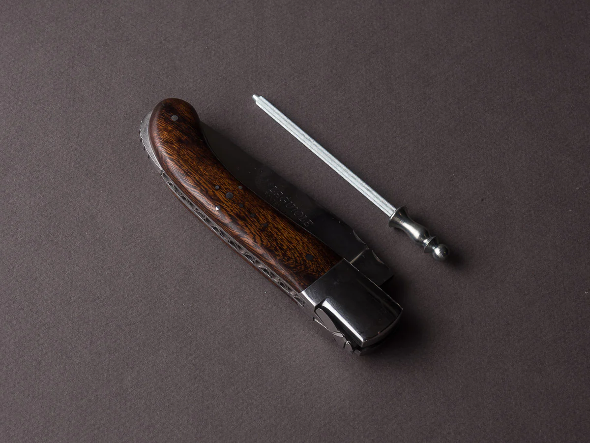 Fontenille-Pataud - Folding Knife - Laguiole Sport - Ironwood - Lock Back - 130mm - Mirror Polished - Image 4