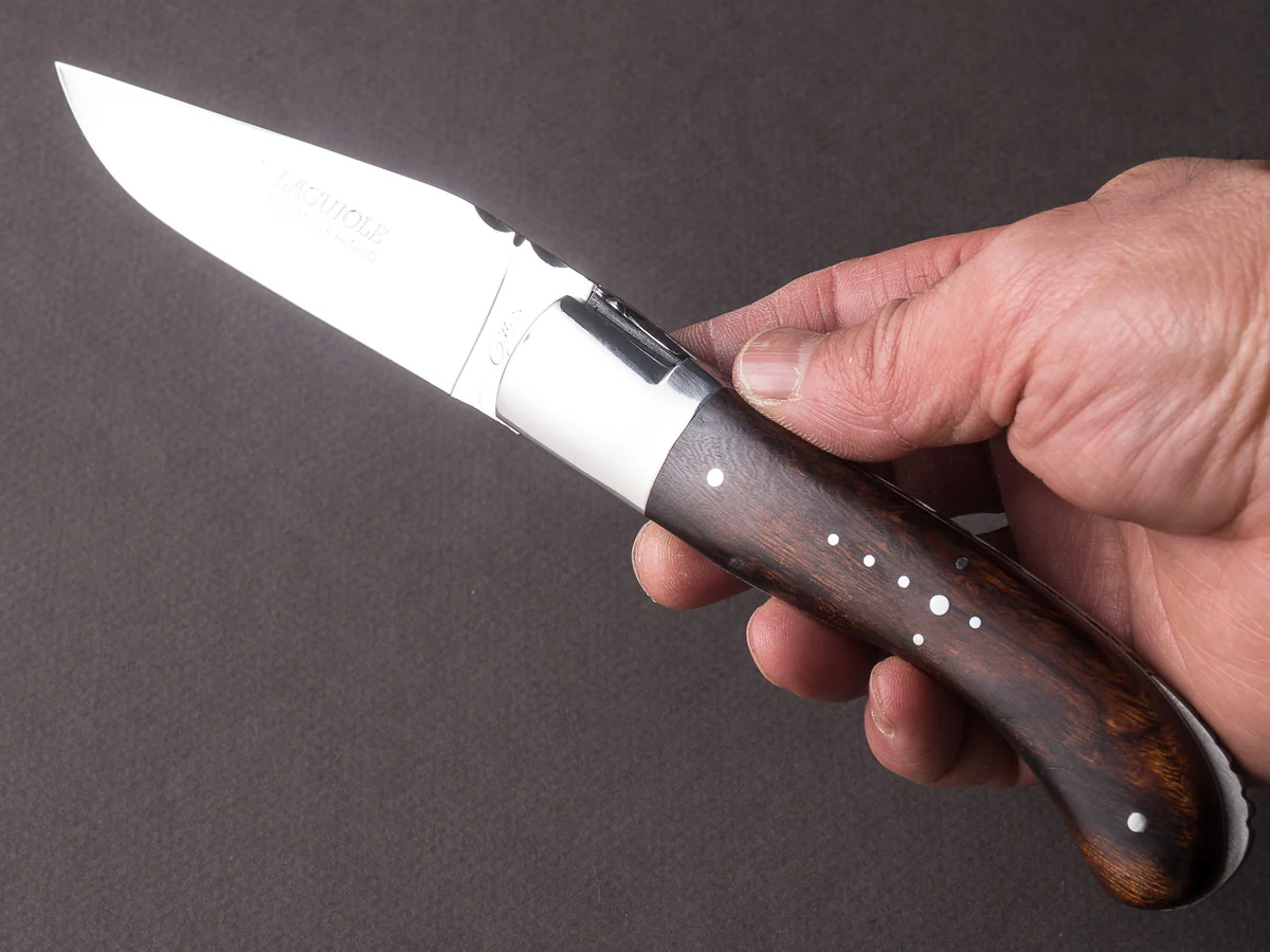 Fontenille-Pataud - Folding Knife - Laguiole Sport - Ironwood - Lock Back - 130mm - Mirror Polished - Image 6