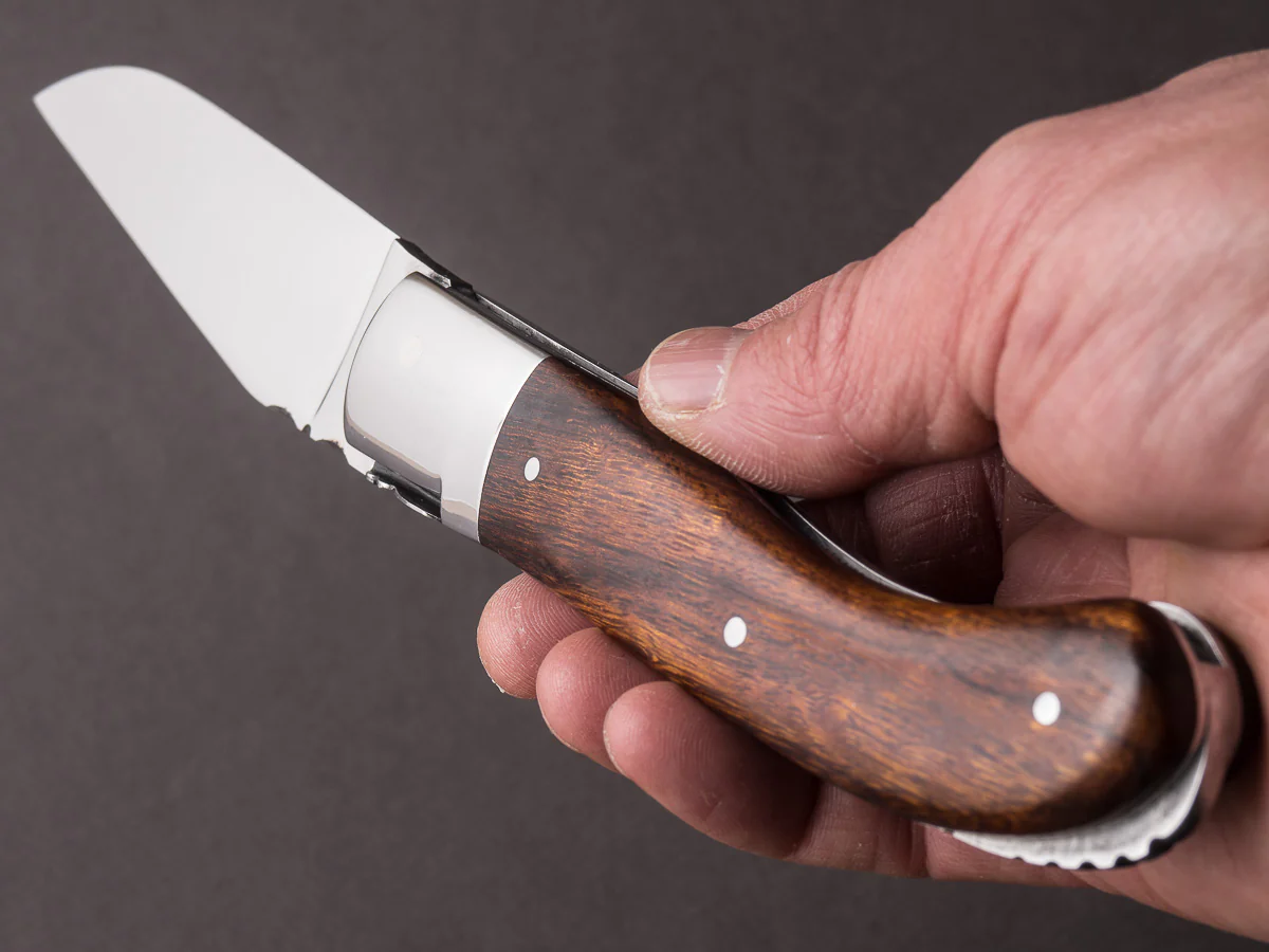 Fontenille-Pataud - Folding Knife - Laguiole Sport - Ironwood - Lock Back - 130mm - Mirror Polished - Image 9