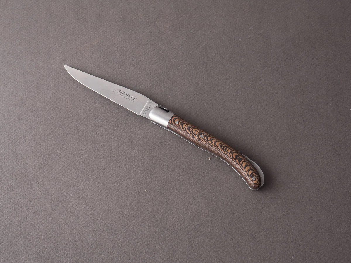 Fontenille-Pataud - Folding Knife - Le Pocket Laguiole - Lock Back - 14C28N - 75mm - Black Plane Tree