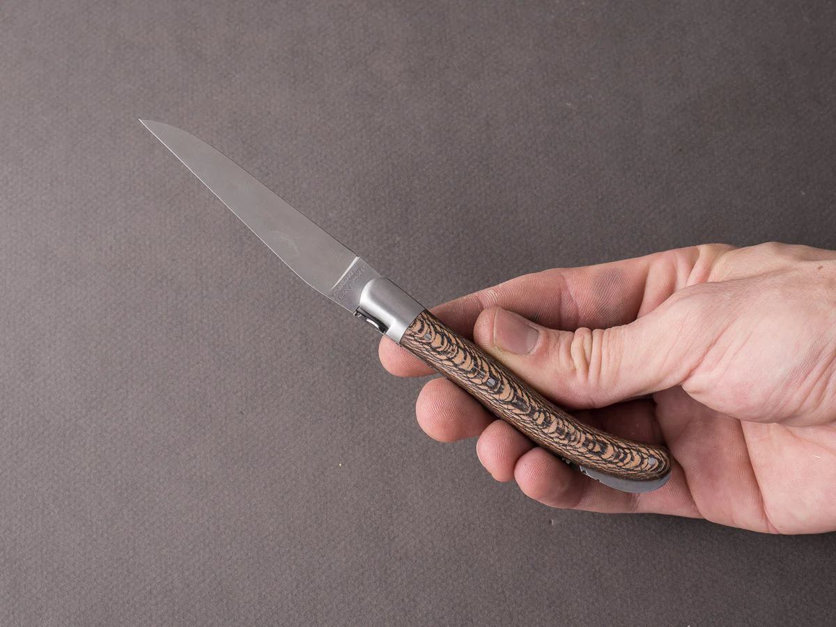 Fontenille-Pataud - Folding Knife - Le Pocket Laguiole - Lock Back - 14C28N - 75mm - Black Plane Tree - Image 2