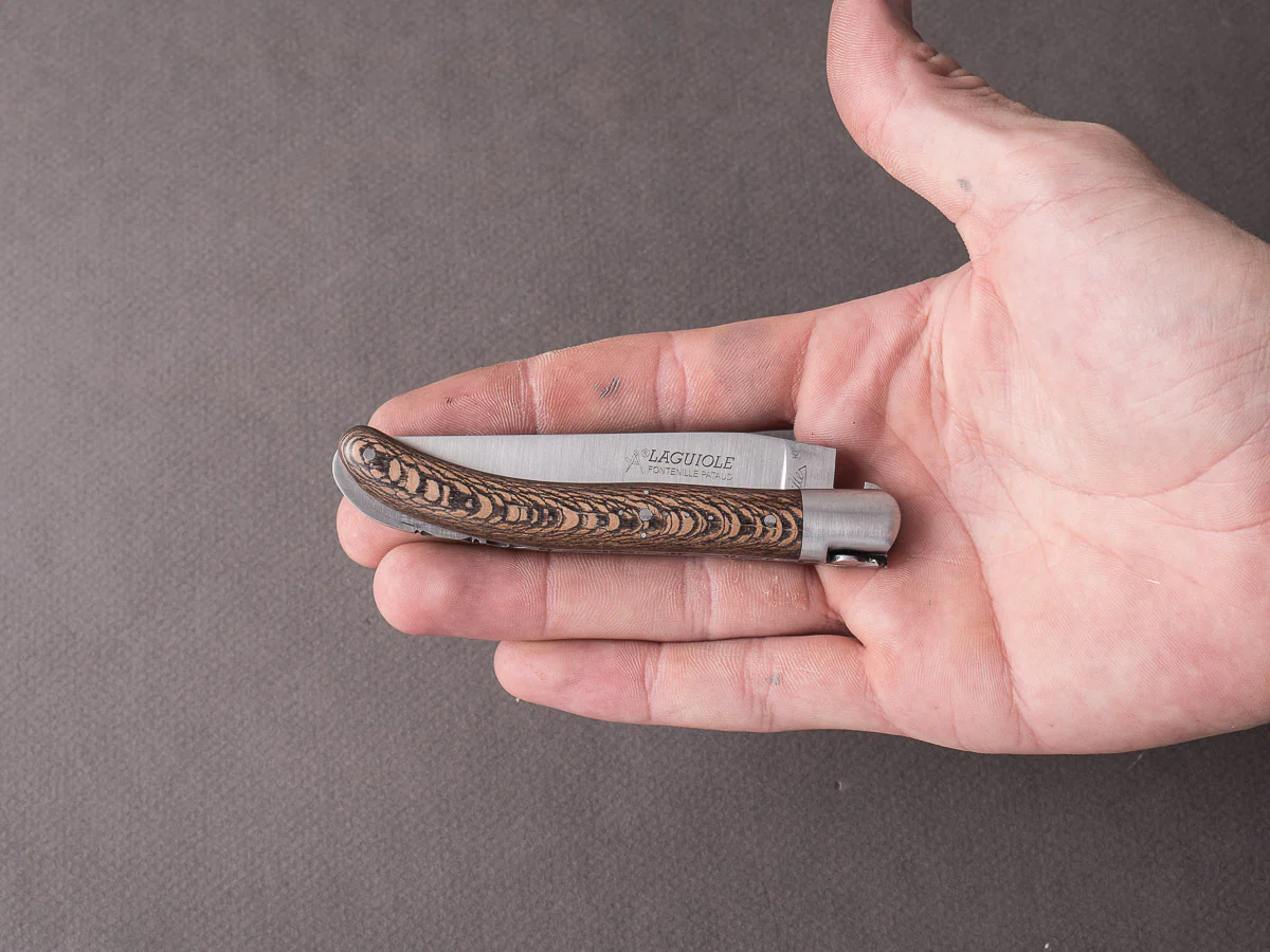 Fontenille-Pataud - Folding Knife - Le Pocket Laguiole - Lock Back - 14C28N - 75mm - Black Plane Tree - Image 5