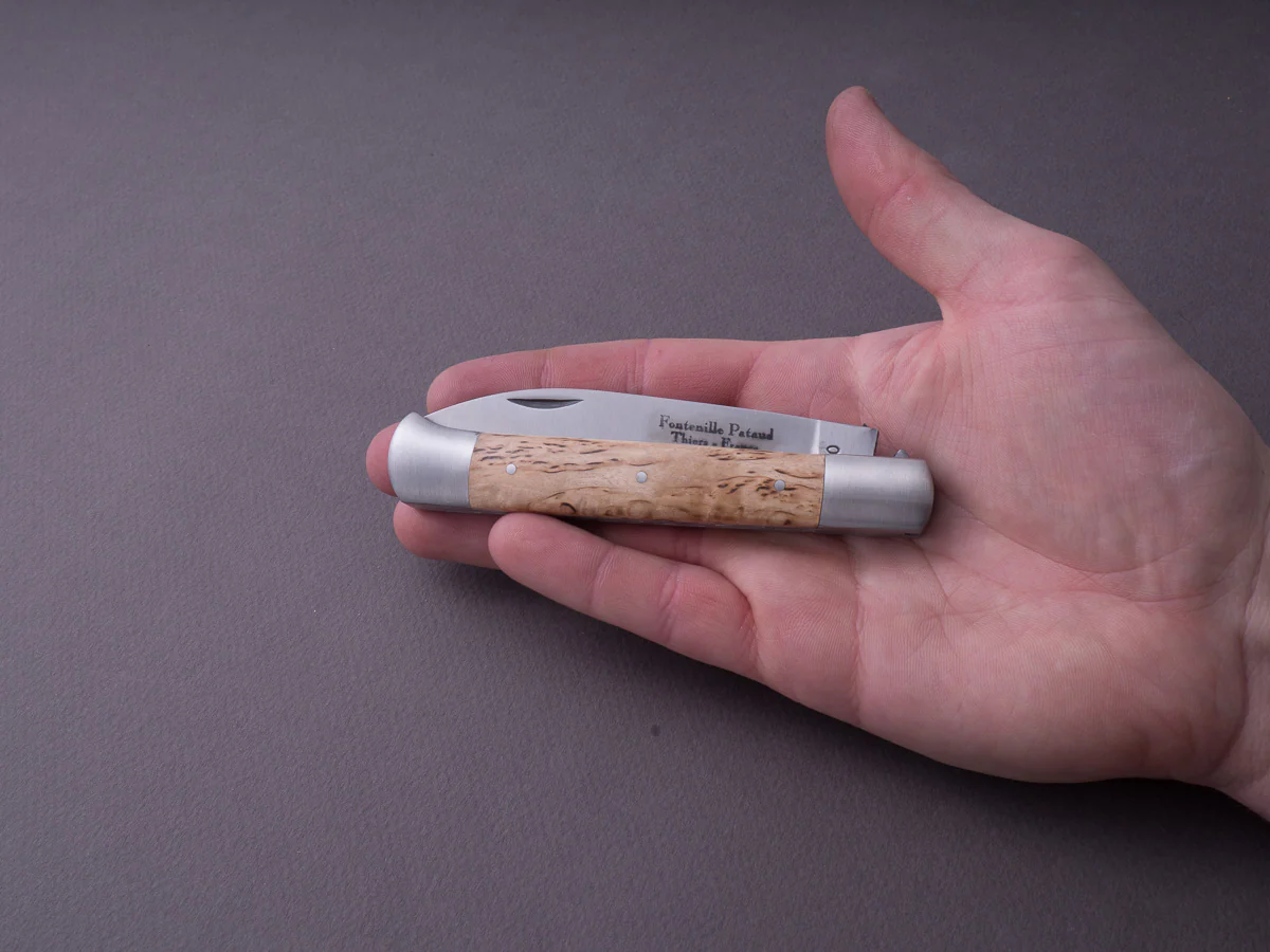 Fontenille-Pataud - Roquefort Shepherd's - 115mm Folding - Spring System - Curly Birch Handle - Image 7