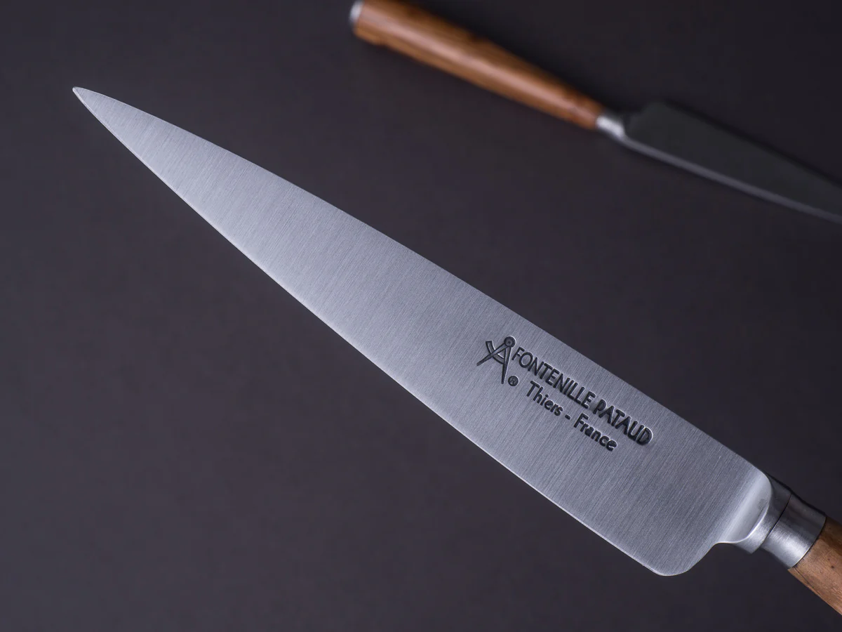 Fontenille-Pataud - Steak/Table Knives - Parisian Picnic - Set of 2 - Olivewood Handle - Image 5