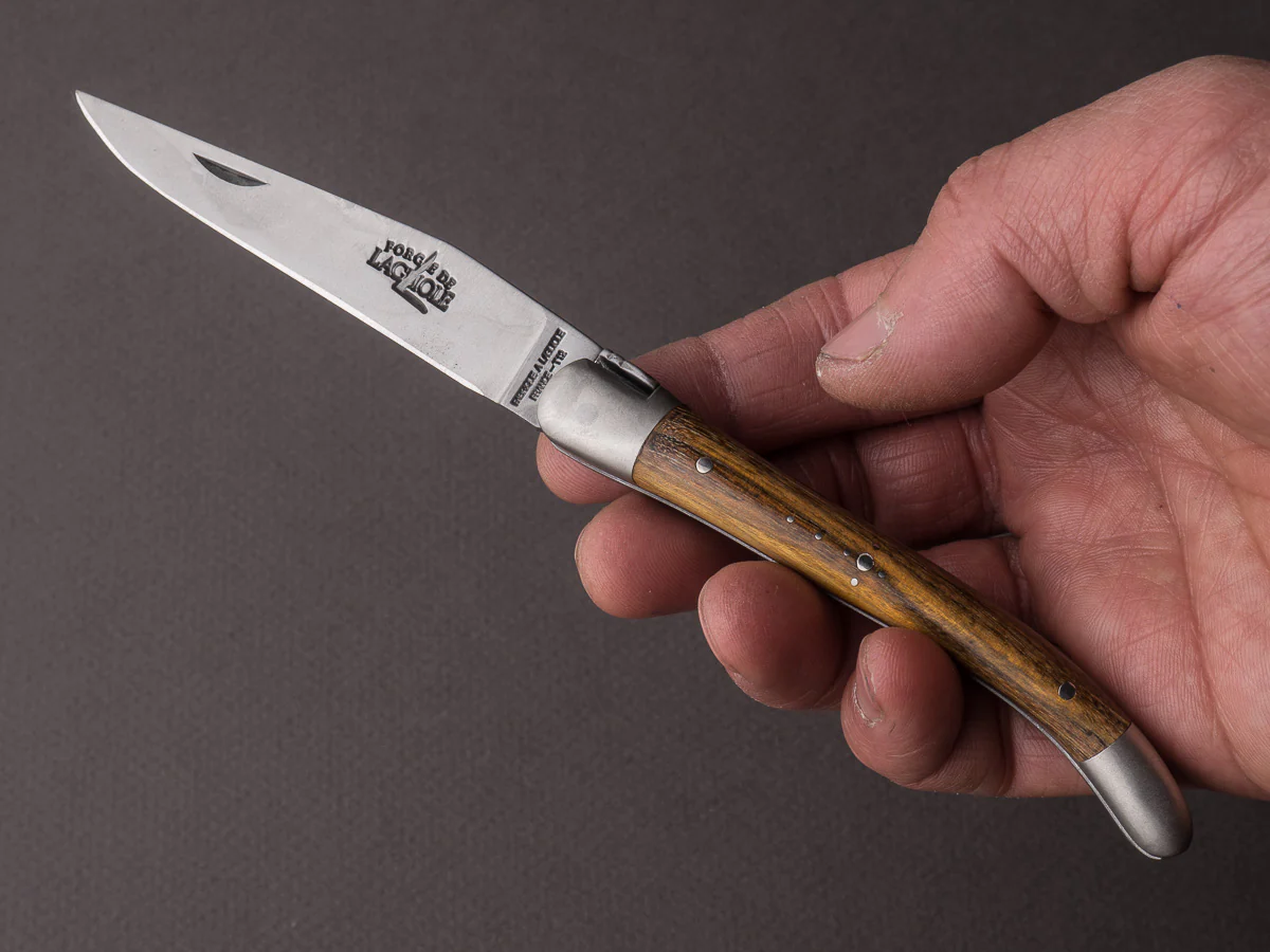 Forge De Laguiole - 90mm Folding Knife - Spring System - Pistachio Handle and Satin Finish - Image 4