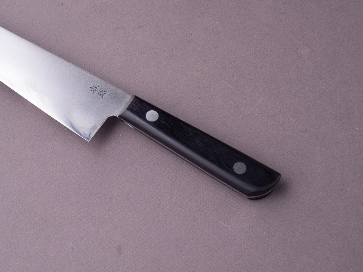 Goko Hamono - Kogetsu - Mono SK - 180mm Gyuto - Western Handle - No Bolster - Image 5