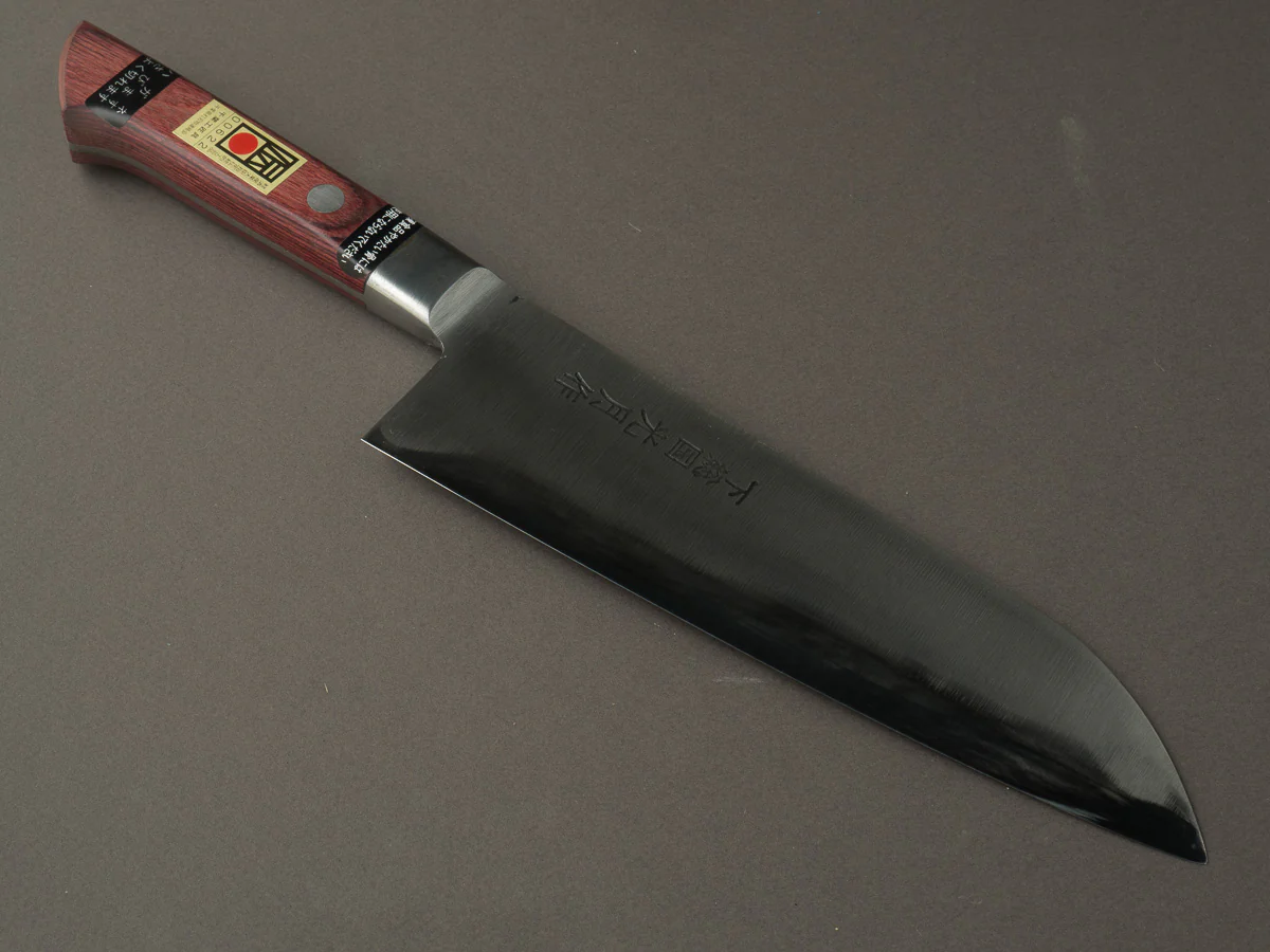 Goko Hamono - Kogetsu - Mono White #1 - 180mm - Santoku - Western Handle - Image 11