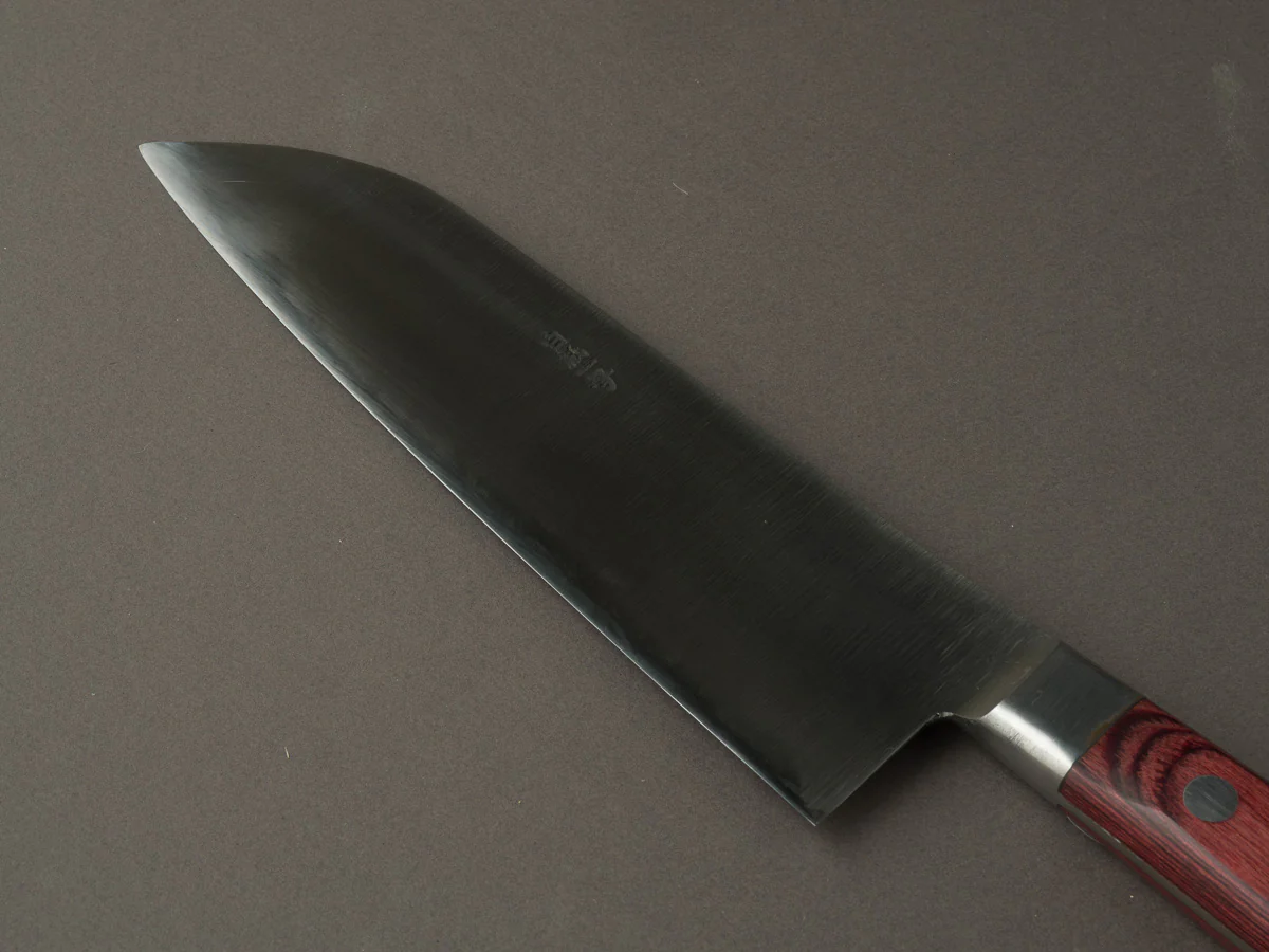 Goko Hamono - Kogetsu - Mono White #1 - 180mm - Santoku - Western Handle - Image 13