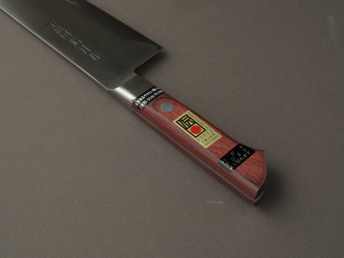 Goko Hamono - Kogetsu - Mono White #1 - 180mm - Santoku - Western Handle - Image 14