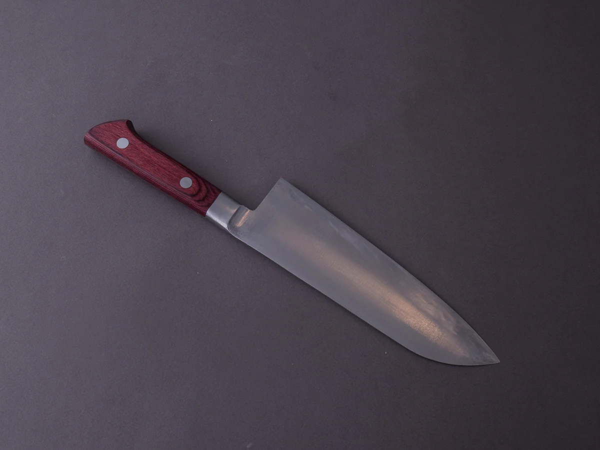 Goko Hamono - Kogetsu - Mono White #1 - 180mm - Santoku - Western Handle - Image 4