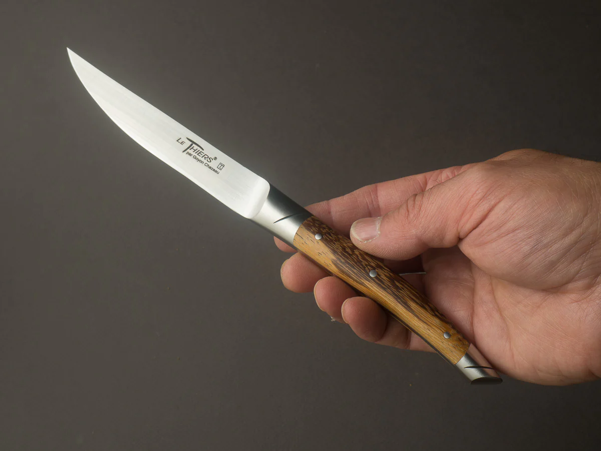 Goyon Chazeau - Avantage Thiers - Steak/Table Knives - Marblewood Handle - Matte Finish - Set of 6 - Image 3