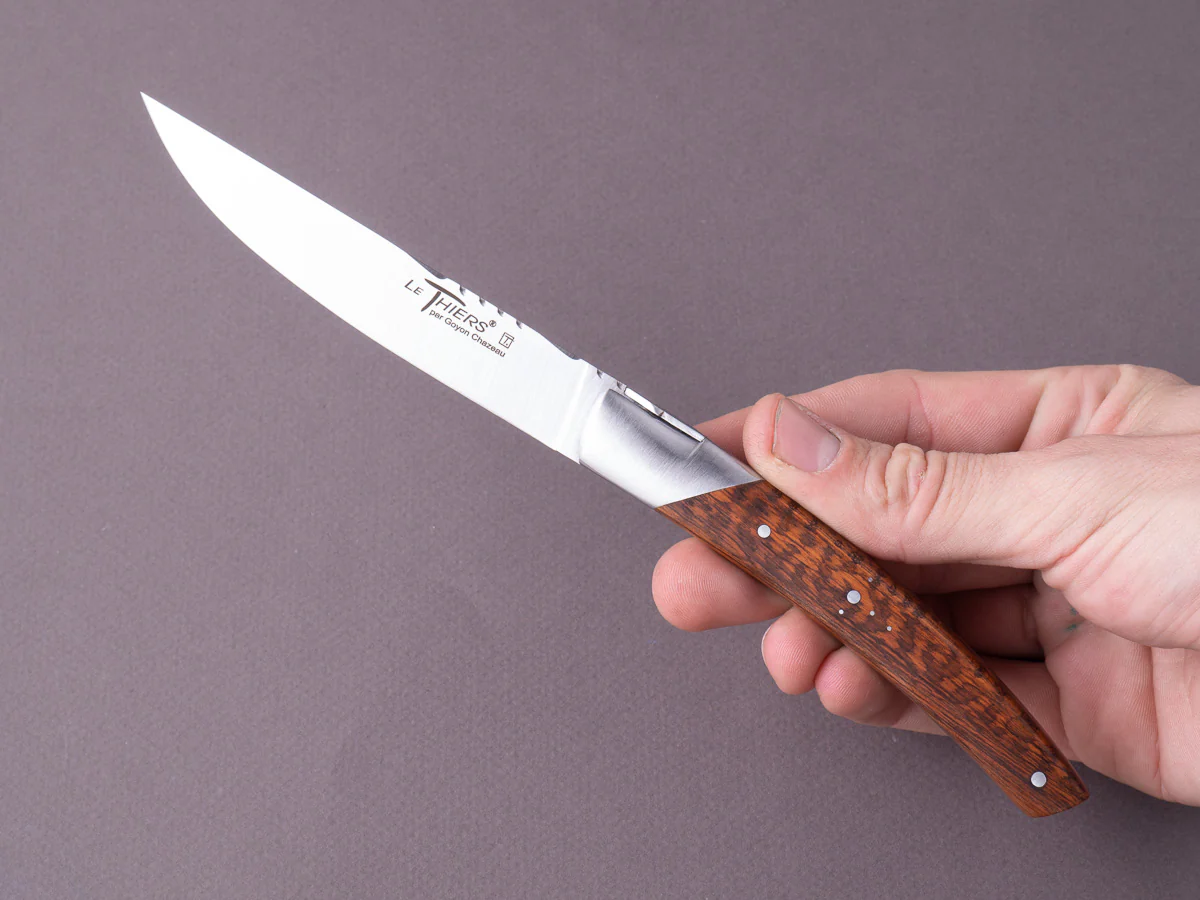 Goyon Chazeau - Le Thiers "Prestige" - Steak/Table Knives - Snakewood Handle - Set of 6 - Image 3