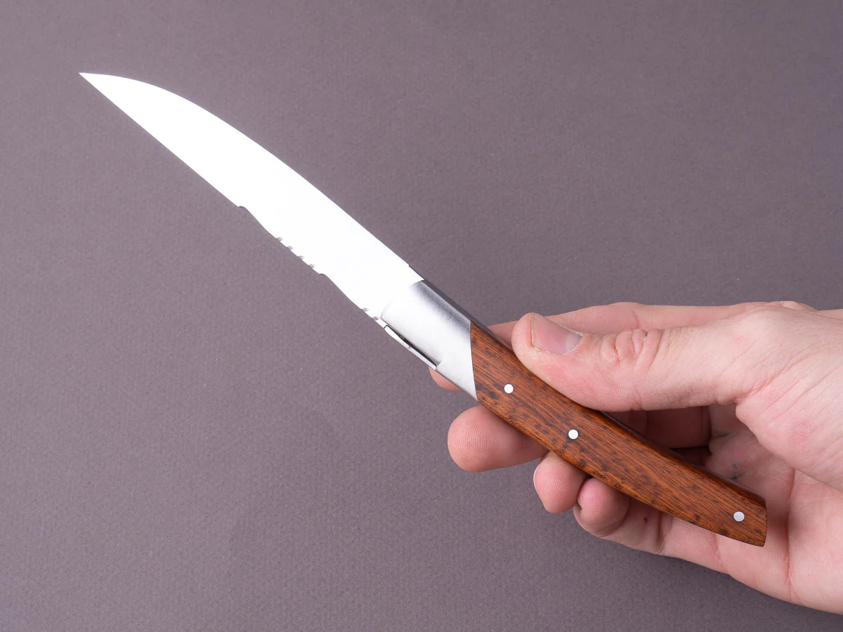 Goyon Chazeau - Le Thiers "Prestige" - Steak/Table Knives - Snakewood Handle - Set of 6 - Image 5