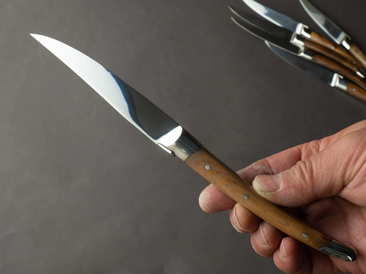 Goyon Chazeau - Steak Knives - Laguiole Moderne - Pistachio - Set of 6 - Image 5