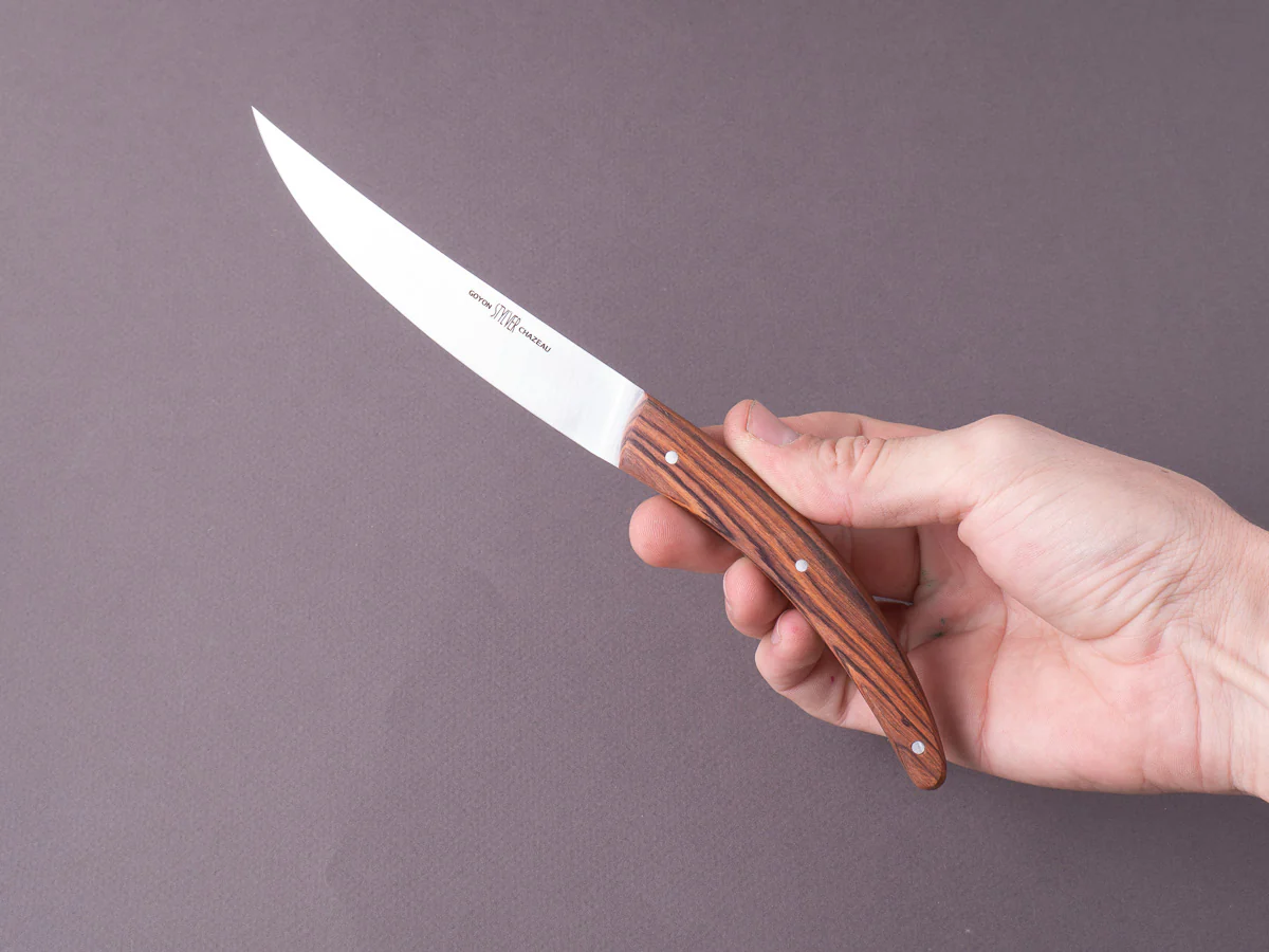 Goyon-Chazeau - Styl'ver Brasserie- Steak/Table Knives - Mixed Wood Handles - Set of 6 - Image 3