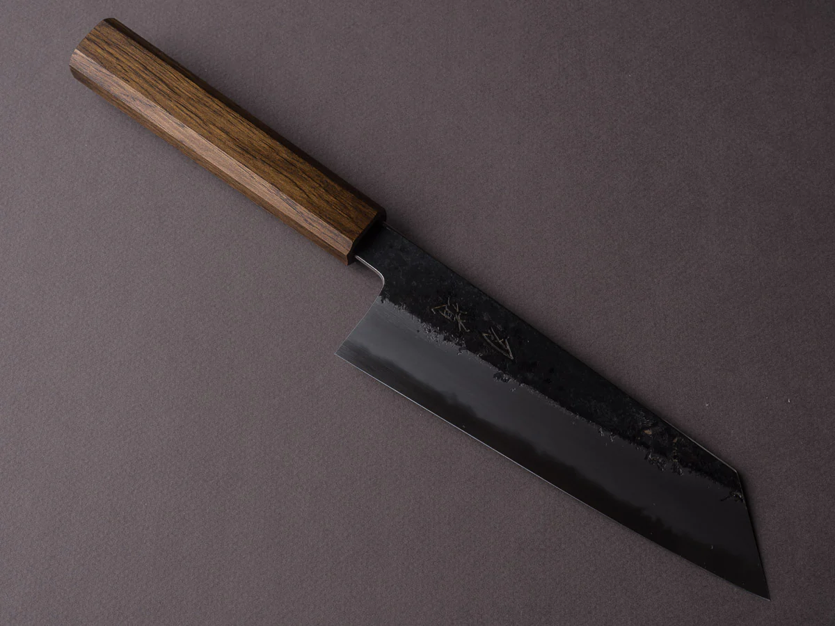 HADO - Sumi - White #2 - Kurouchi - 180mm Bunka - Urushi Oak Black Handle