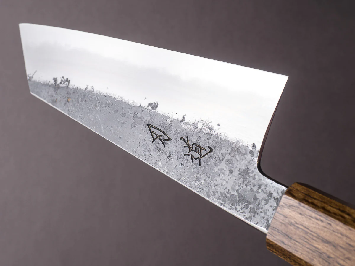 HADO - Sumi - White #2 - Kurouchi - 180mm Bunka - Urushi Oak Black Handle - Image 10