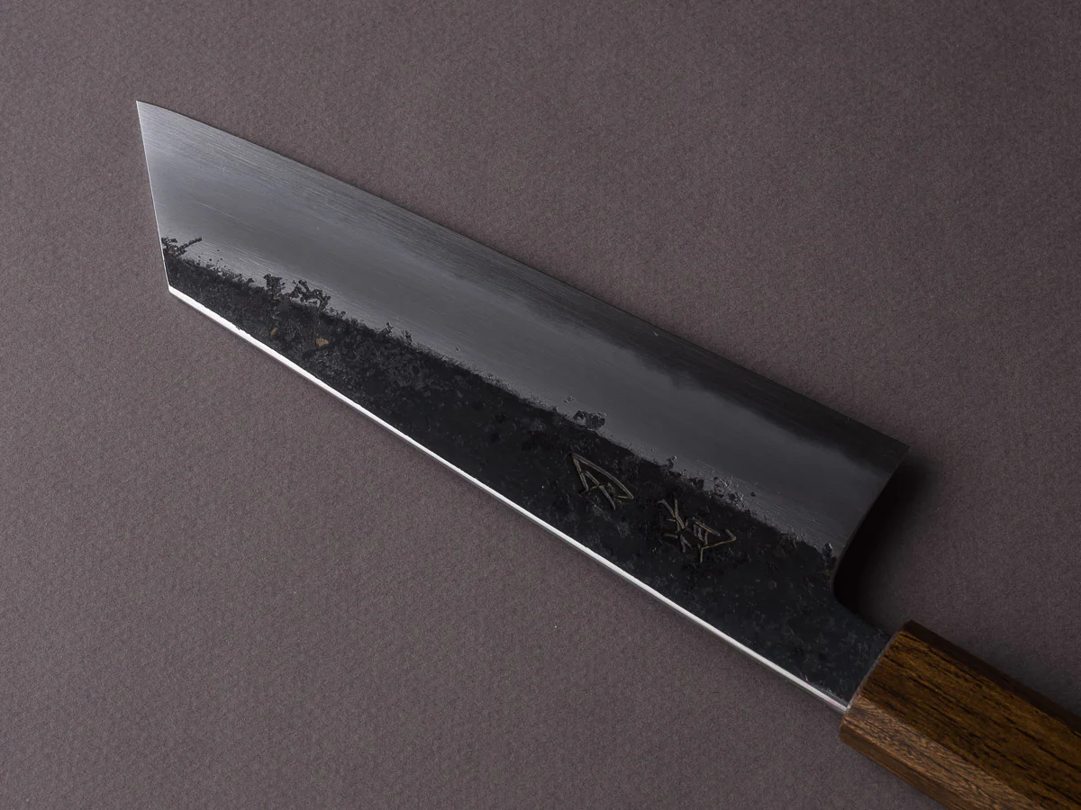 HADO - Sumi - White #2 - Kurouchi - 180mm Bunka - Urushi Oak Black Handle - Image 2